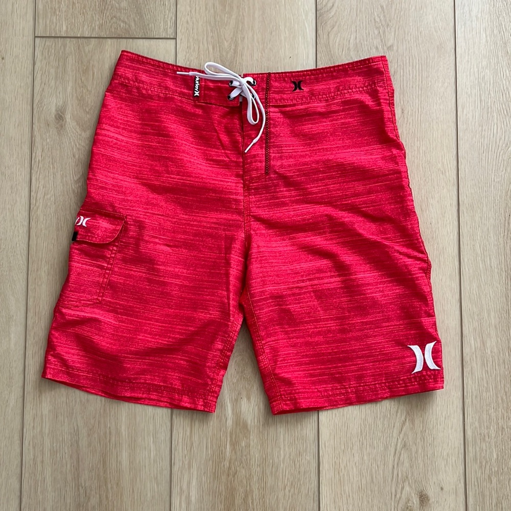 Hurley Board Shorts-Men’s RED (Size 32)